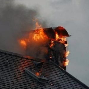 incendio en chimenea